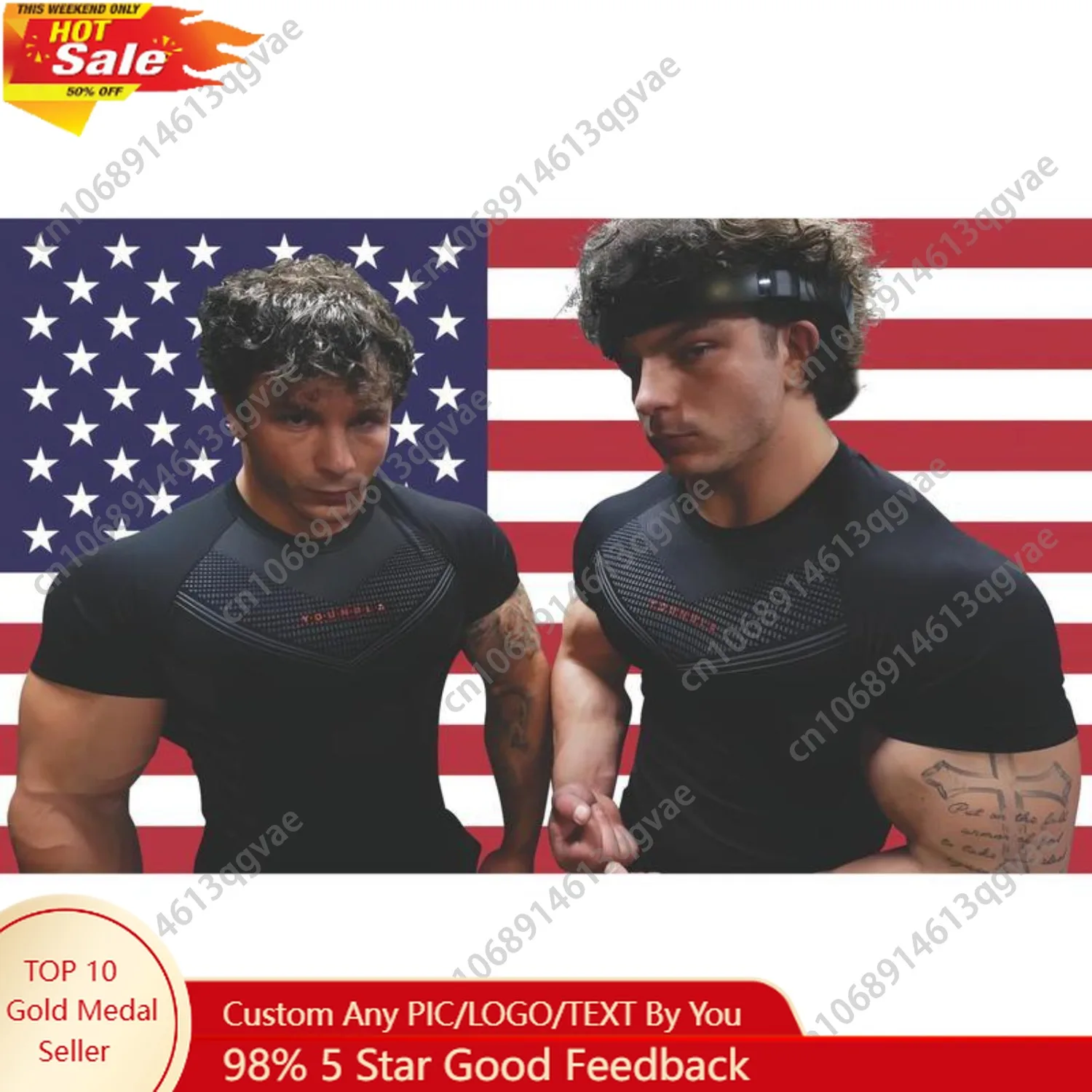 TREN TWINS Flag Tapestry Wall Decor Fan Small for Room Indoor Decor Ornaments Celebrity Banners Lightweight Custom Decoration