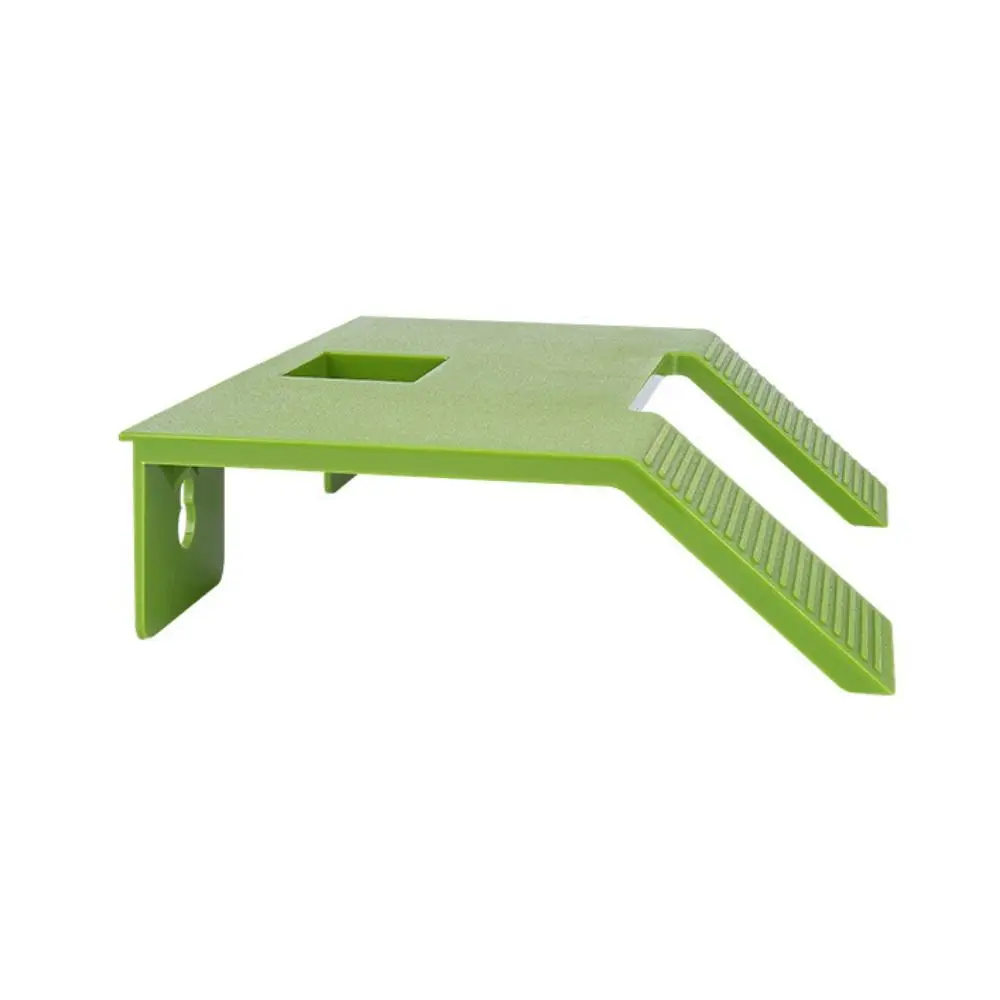 

Plastic Turtle Basking Platform Double Ladder Green Turtle Climbing Platform with Suction Cup Turtle Basking Terrace Home