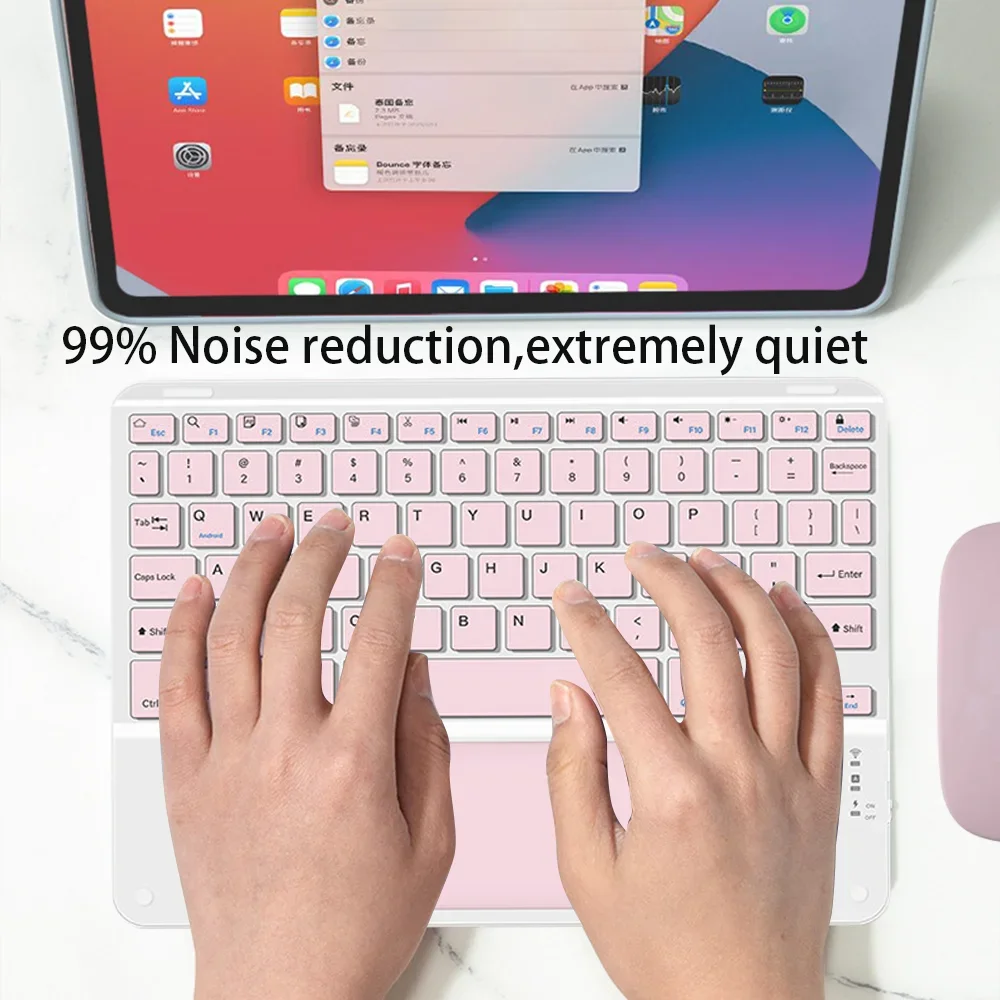 Bluetooth Keyboard And Mouse With Touchpad 10 Inch For Apple Samsung Huawei Xiaomi Tablet Teclado For iPad Pro Mini Cell Phone