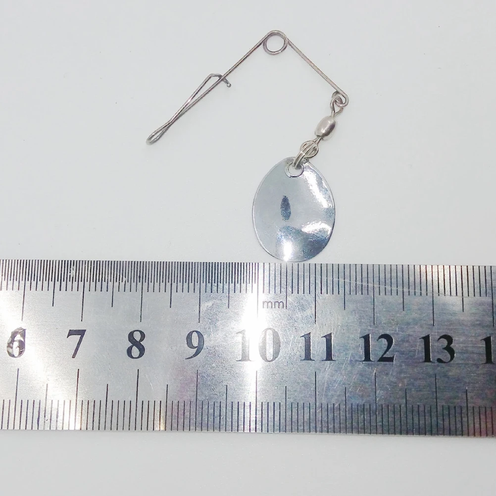 

10 Pcs Sequin Pin Fish Hook Fishing Spinnerbait Sequins Lures Accessories Spoon Small