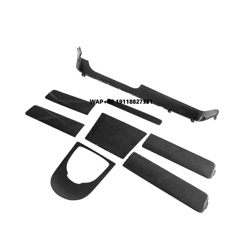

Replacement Carbon Fiber Interior Trims Center Console Dash Cover Door Trim Panel for W464 G550 G63 2018up