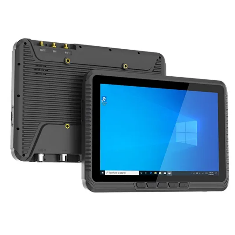 Industriële Draagbare 10.1 Inch Windows Robuuste Tablet IP65 Waterdichte Voertuig Mount Terminal Met Kan Voor Landbouwmachines