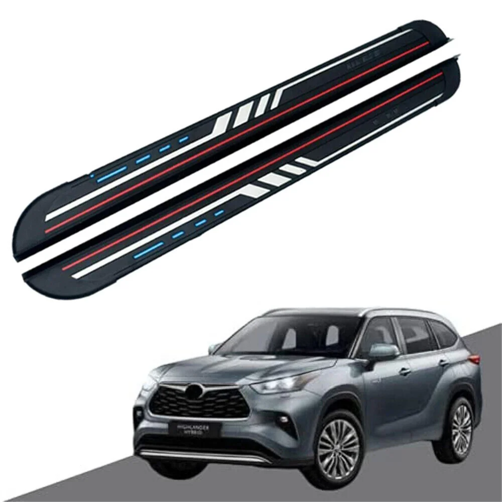 

Fits for Toyota Highlander XU70 2020 2021 2022 Side Step Pedal Running Boards Nerf Bar