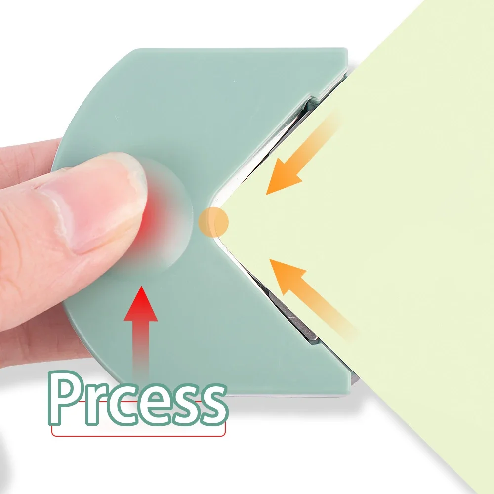 Portable R4 Corner Rounder Punch Paper Trimmer Cutter for Card Photo Junk Journal DIY Scrapbooking Tools