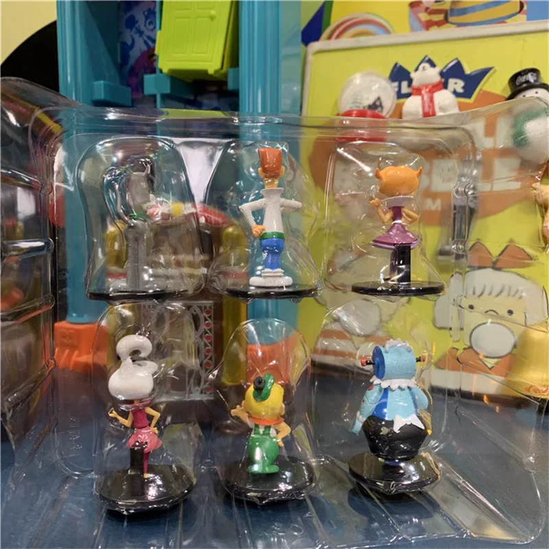 6pcs/set 22cm gift box jetsons action figure doll PVC kids collection George model toy