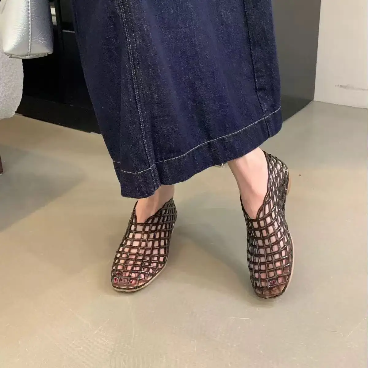 2026 Women's Sandals PVC Breathable Summer Outerwear Baotou Bag and Casual luxury brand Sandals view 4