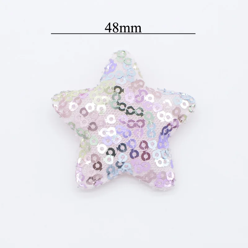 12Pcs 48mm Glitter Sequins Butterfly Appliques Padded for DIY Headwear Clips Accessories Toy Patches Scrapbooking Sticker