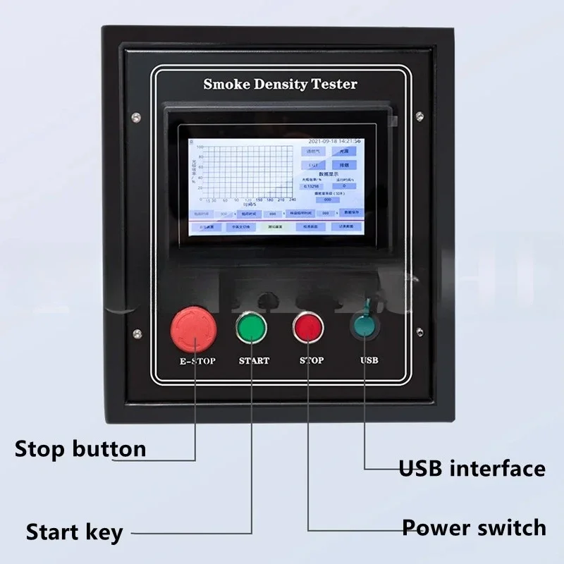 مواد البناء اختبار كثافة الدخان التحكم المزدوج شاشة تعمل باللمس مواد البناء الاحتراق الصف تحلل كثافة الدخان #4