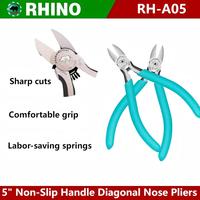 RHINO RH-A05, 5 inches, foot cutting pliers, electronic wire cutting plastic multi-purpose diagonal pliers, 125 mm