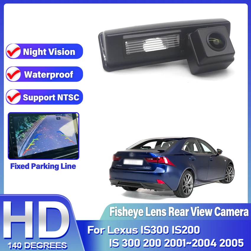 

Fish Eyes Night Vision Waterproof Car Reversing Back Up Camera CCD HD For Lexus IS300 IS200 IS 300 200 2001 2002 2003 2004 2005