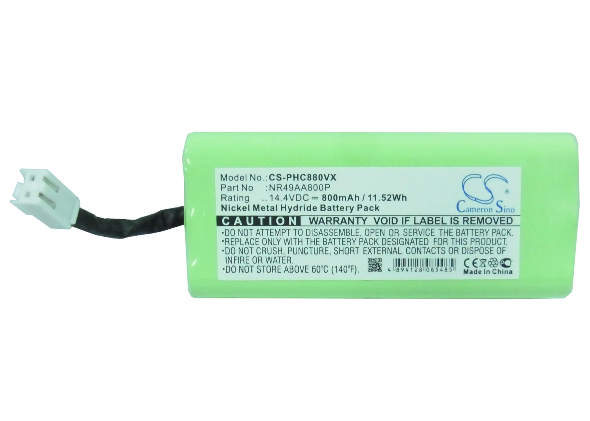 

Ni-MH Vacuum Battery for Philips,14.4v,800mAh,FC8800, FC8801, FC8802 Striker Slim 079748 Robot Aspirador Striker Slim