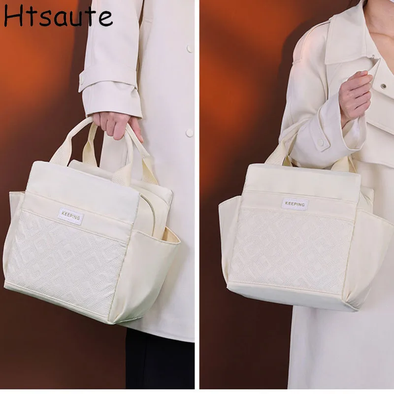 

Large Capacity Insulated Lunch Bags Reusable Storage Tote Bag with Shoulder Strap Food Drink Storage bolsa termica