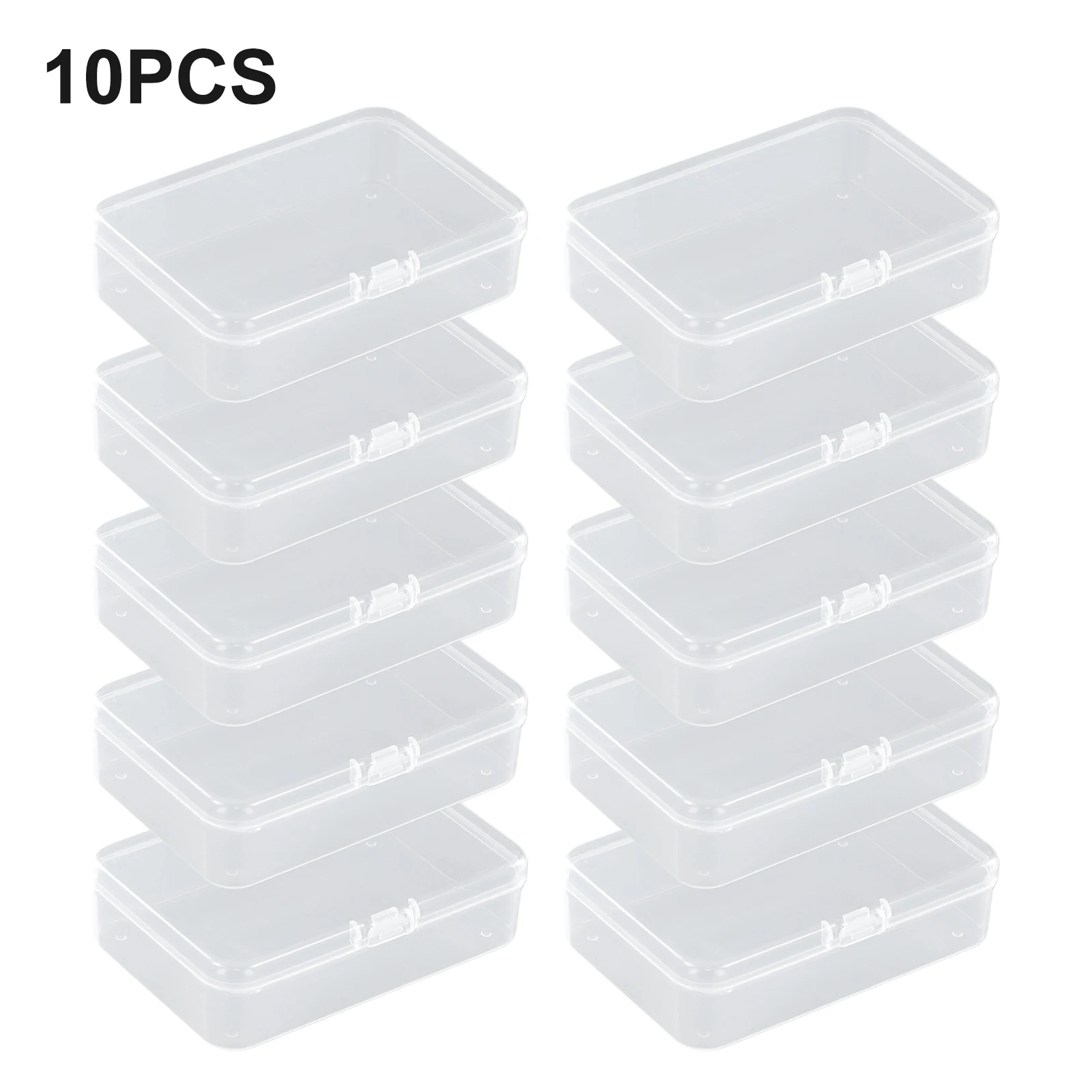 10pcs 9.5*6.5*2.5cm Mini Plastic Storage Box Jewelry Bead Screw Organizer Container Case Multifunctional Design, Practical