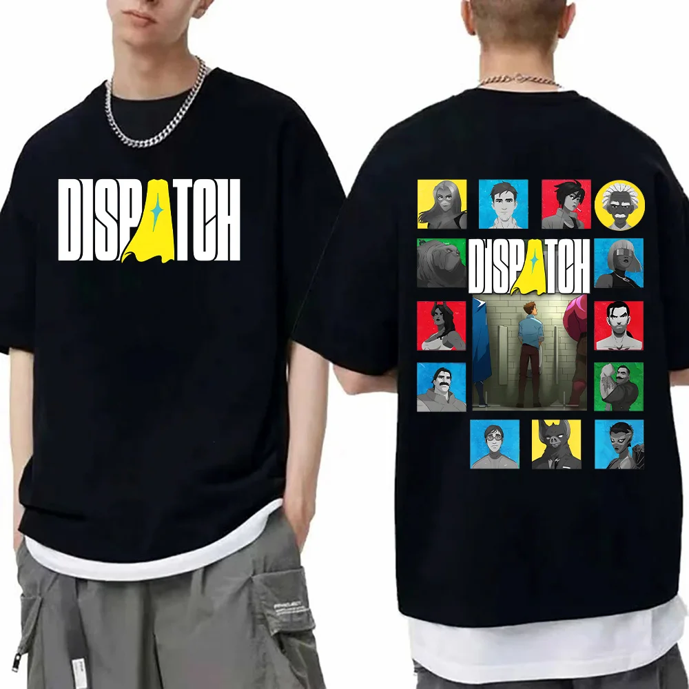 

Dispatch Game Characters T Shirts Cartoon Graphic Kpop Fan Gift Clothing Women Men Cotton Comfortable Tees New Versatile T-shirt