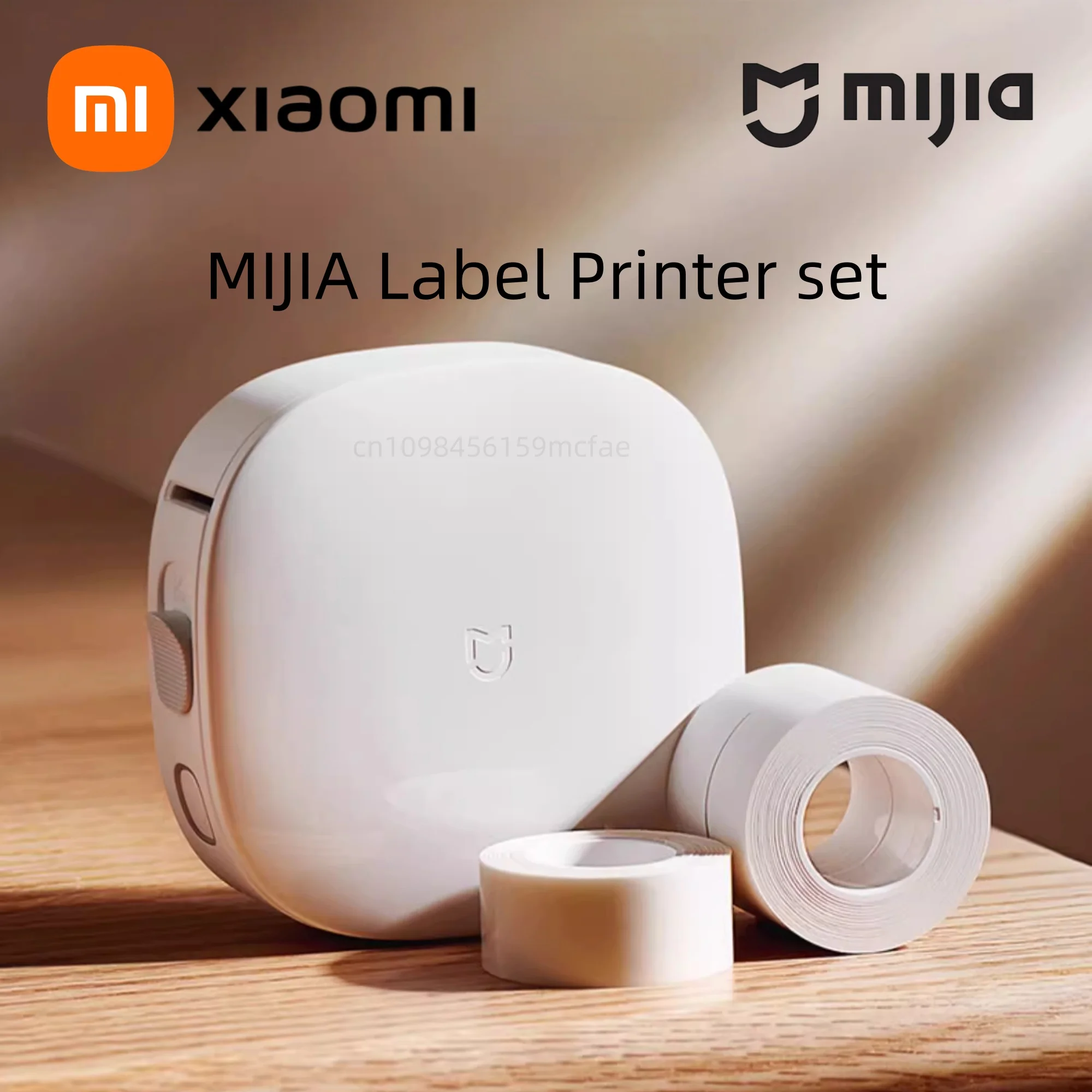 Xiaomi Mijia Portable Smart Label Printer Set Paper Sticker Pocket Wireless Printer For Home Office Marker Ink Free Mihome APP