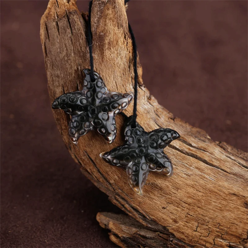 Natural  Shell Starfish Shape Earring Beads for Jewelry Making, Handmade Natural stones beads