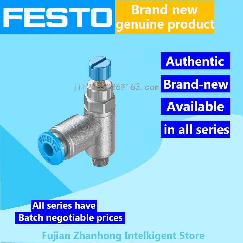 

FESTO Genuine 534341 GRLA-3/8-QS-6-RS-D 534342 GRLA-3/8-QS-8-RS-D 534343 GRLA-3/8-QS-10-RS-D 534344 GRLA-1/2-QS-12-RS-D 10PC/Set