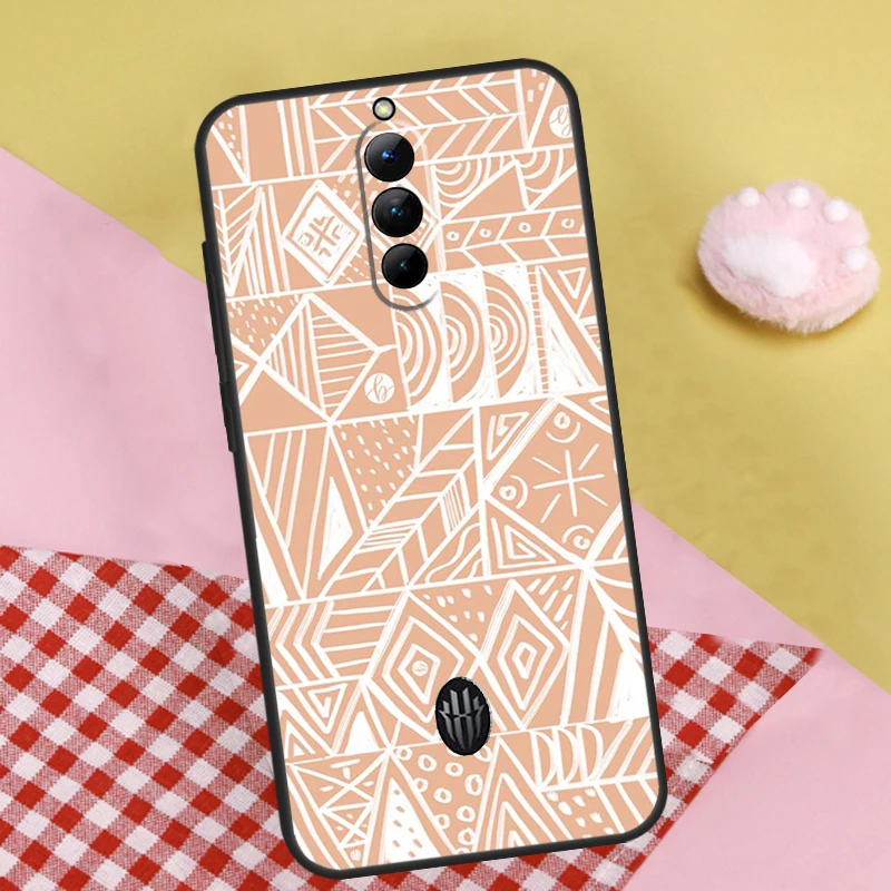 Boho cigano boêmio caso para zte nubia magia vermelha 6 7 6s 7s pro 5g 6r redmagic 10 ar 8s 9s 8 9 10 pro mais capa