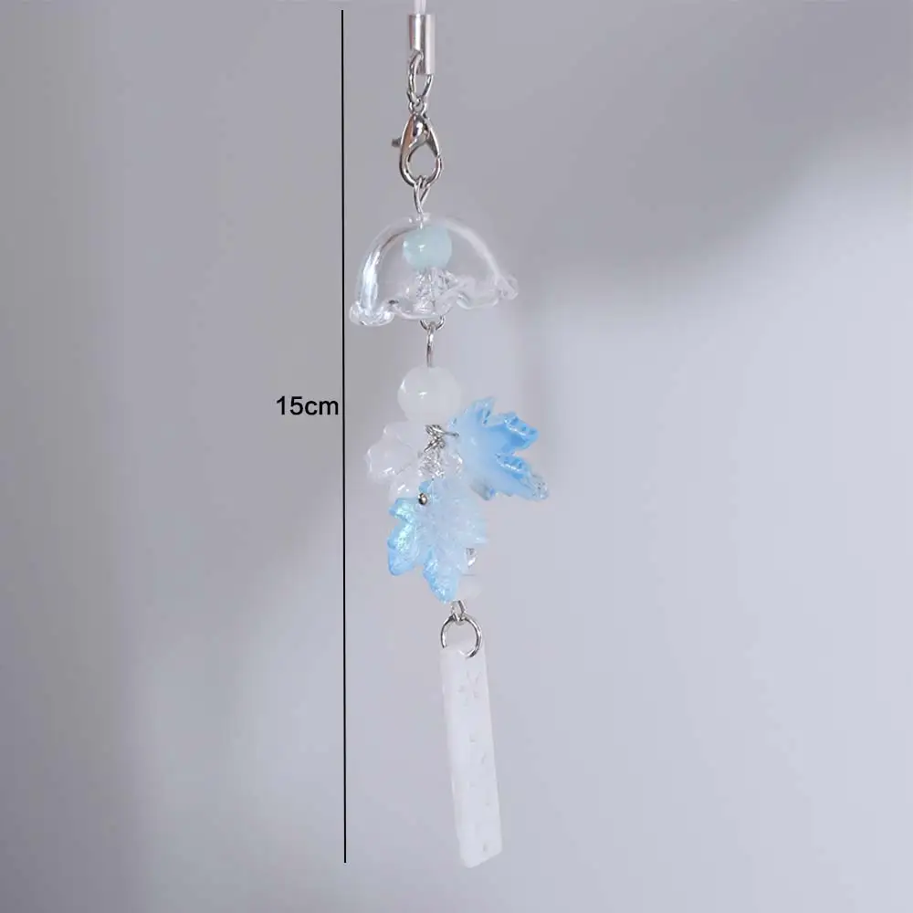 Resin Jasmine Wind Chime Pendant Chinese-style Handmade Ice and Snow Maple Leaves Pendant Decorative Backpack Hanging Pendant