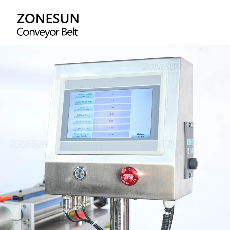 ZONESUN ZS-CB100P 900mm Height Automatic Chain Conveyor Belt 1.9m for Transporting Goods Machiney Production Line