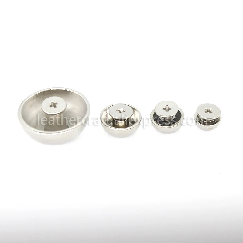 10pcs Dome Rivet Screw Round Head Studs Punk Spots Garment Leather Craft Belt Wallet Decoration Parts 8/10/12/20mm