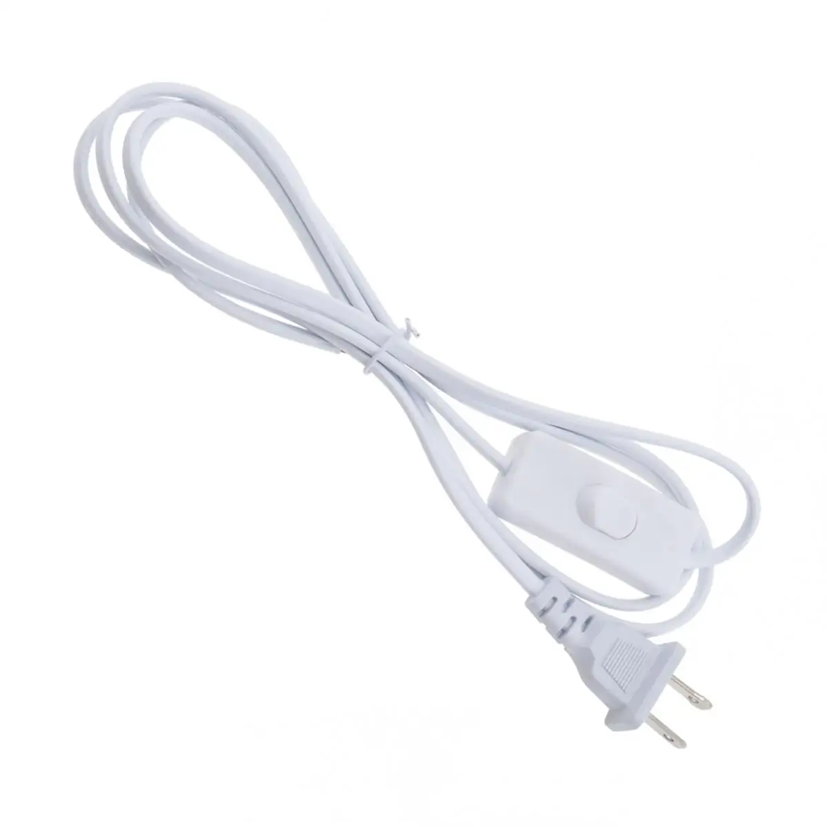สายไฟพร้อมสวิตช์เปิด/ปิดสีขาว 303 ปุ่ม 1.8 ม. สําหรับโคมไฟตั้งโต๊ะ 150W ด้านล่าง