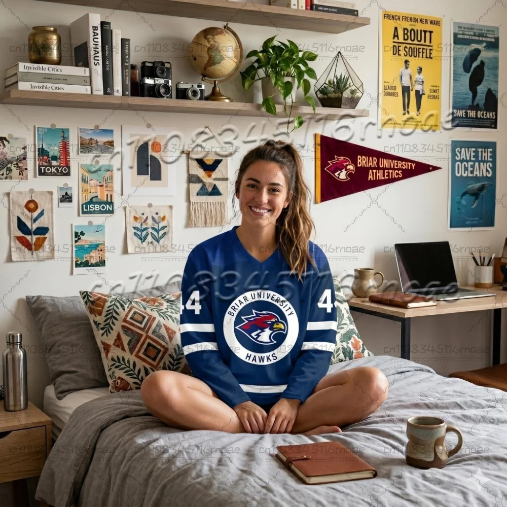 Cosplay Off Campus Briar University Hockey Jersey Graham 44 22 DI LAURENTIS 66 Tucker46 T-shirts Design 3D Printing Merch Unisex