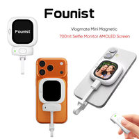 Founist Vlogmate Mini Selfie Monitor For iPhone 5-12 13 14 15 16 17 Pro AMOLED Screen 700nits For Vlog Live Stream