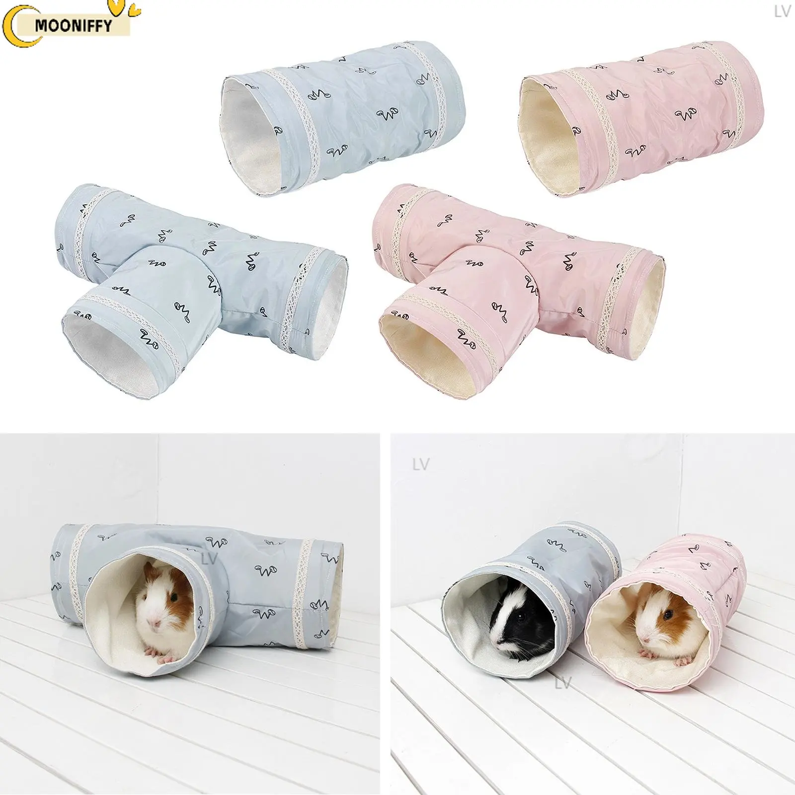 

Guinea Pig Tunnel Tube Chinchilla Hedgehogs Dutch Rats Hamsters Cage Accessories Supplie Bearded Dragon Small Animal Pet Bed Toy