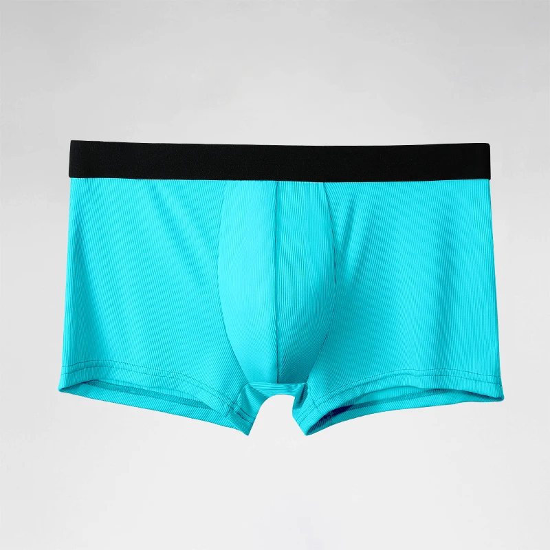 Herrenunterwäsche, bequeme und atmungsaktive Herren-Boxershorts aus Eisseide, trendige und stilvolle, sommerliche, dünne Boxershorts