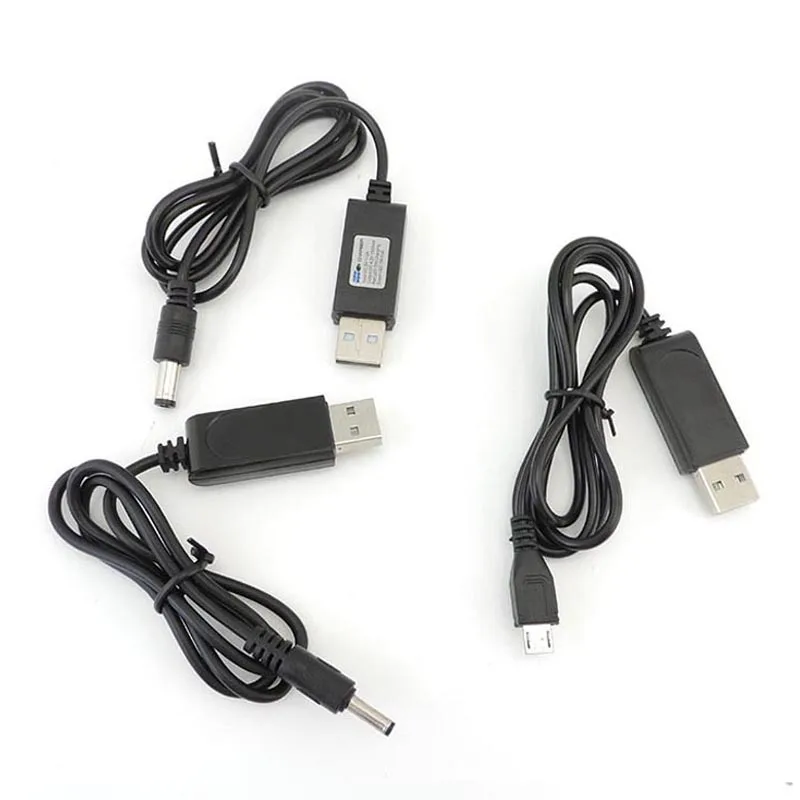 USB Charge Line USB-A 2.0 male 5V 1A-2A to 4.2V DC 5.5x2.1mm 3.5x1.35mm mirco Converter Power Charging Cable