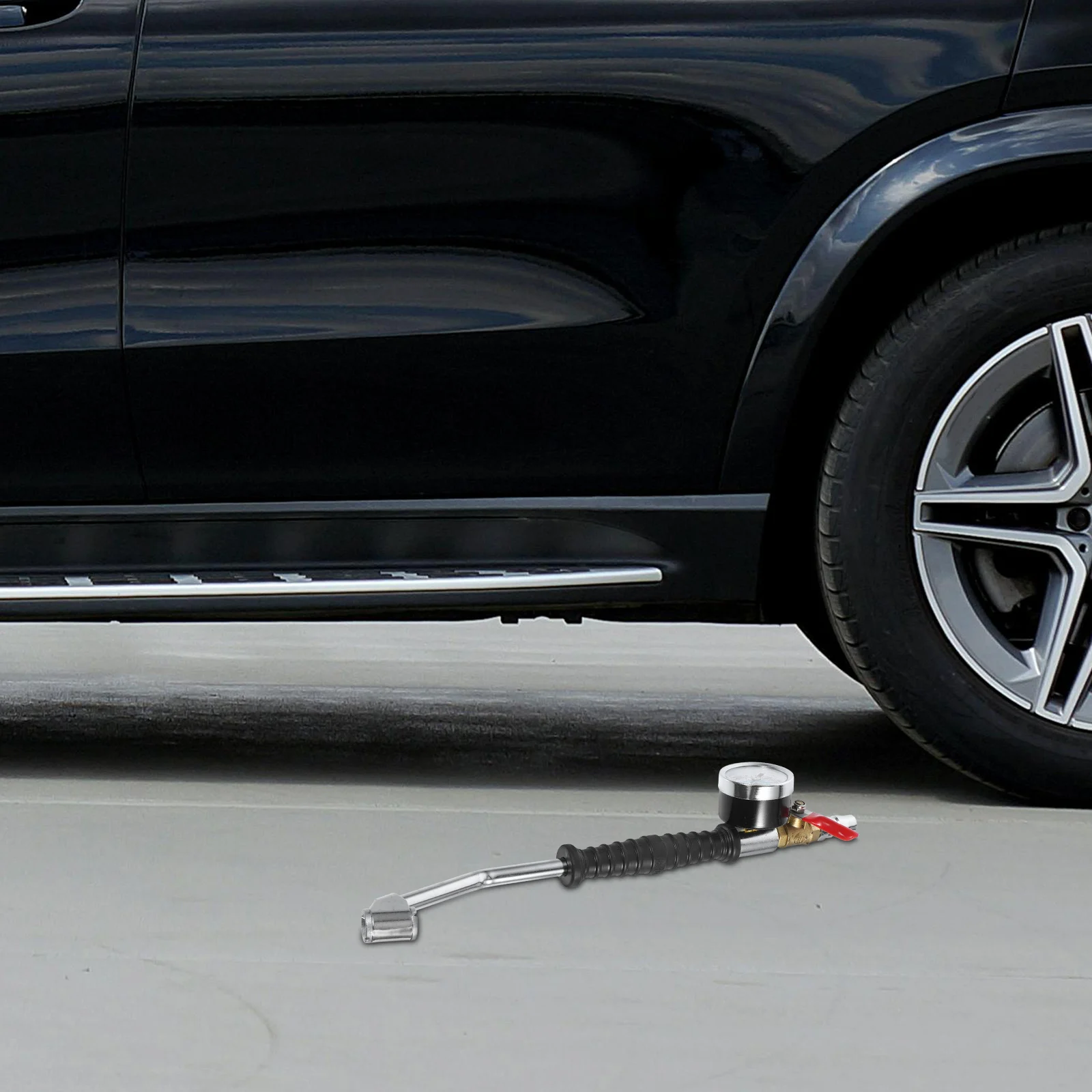 

Car Tire Inflation Nozzle Heavy Duty Tyre Inflator Gauge Air Chuck Pressure Scale For Trucks Motorcycle Tires Tools Parts