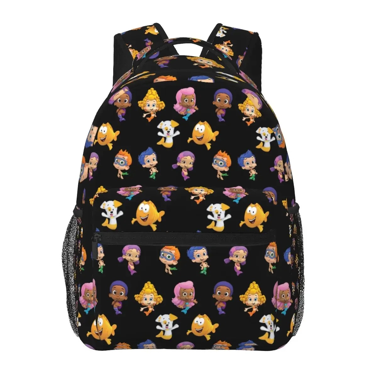 All Bubble Guppies Together Cartoon Mermaids Kids Backpacks Boys Girls Bookbag Students School Bags Kids Rucksack Shoulder Bag