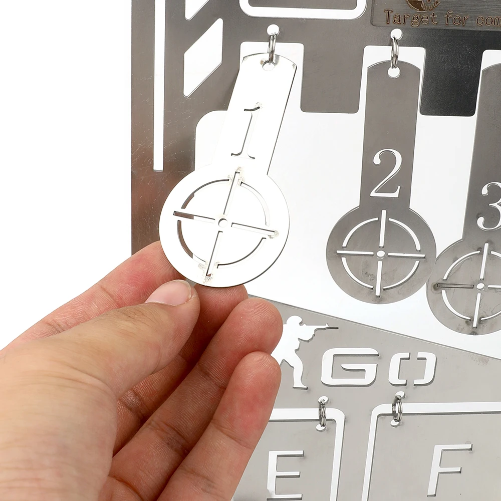 Target de entrenamiento plegable para tirachinas – Acero inoxidable - imagen 5