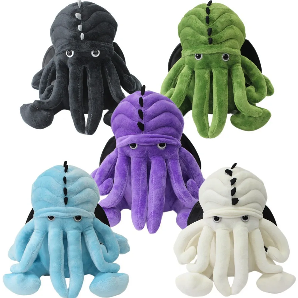 

25cm Anime Cthulhu cuttlefish Plush Toys Monster Octopus Stuffed Dolls Dress Up Plushies Pillow Figure Christmas Decoration Gift