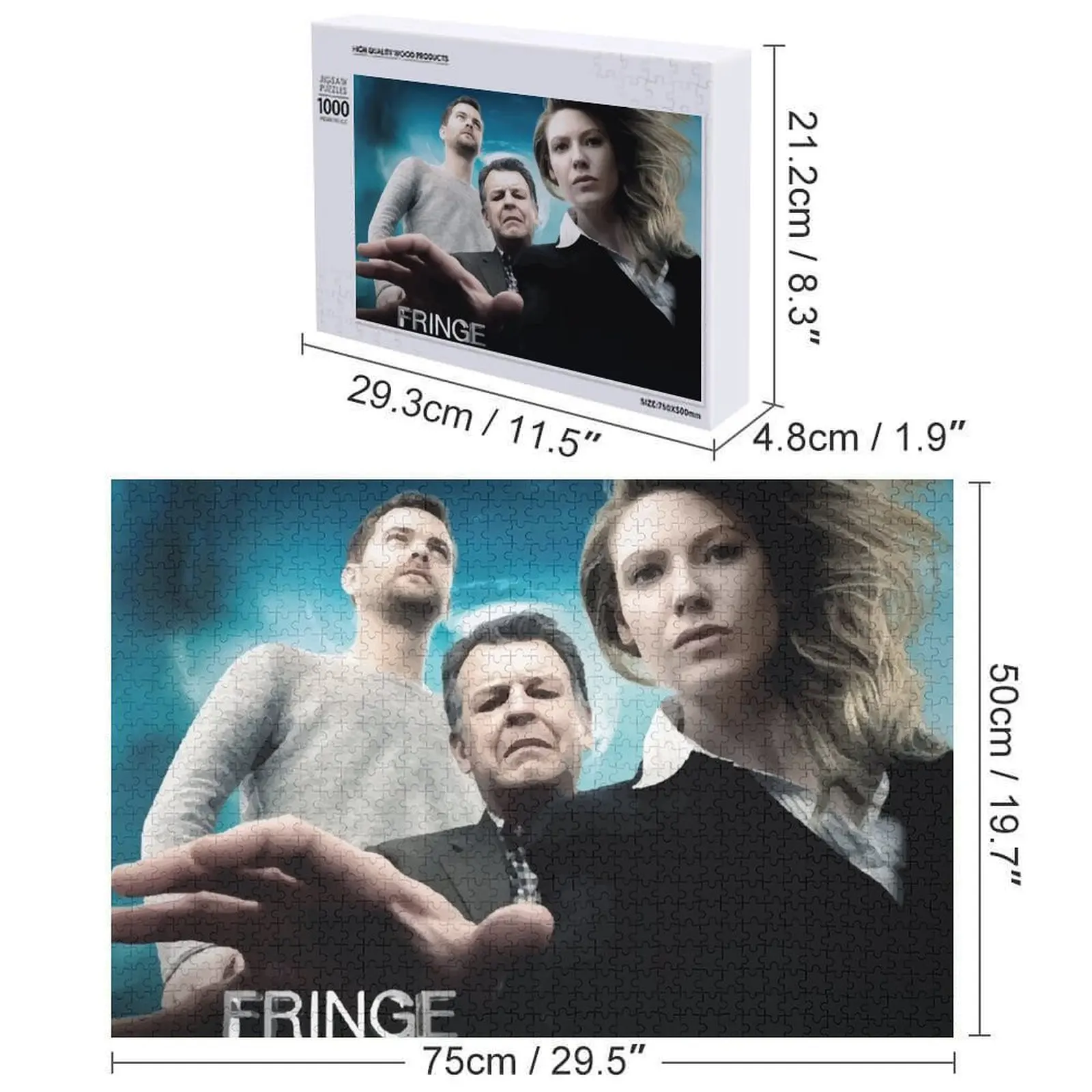 أحجية الصور المقطوعة ذات الأهداب الخشبية للبالغين، ألغاز هدايا مخصصة للأطفال