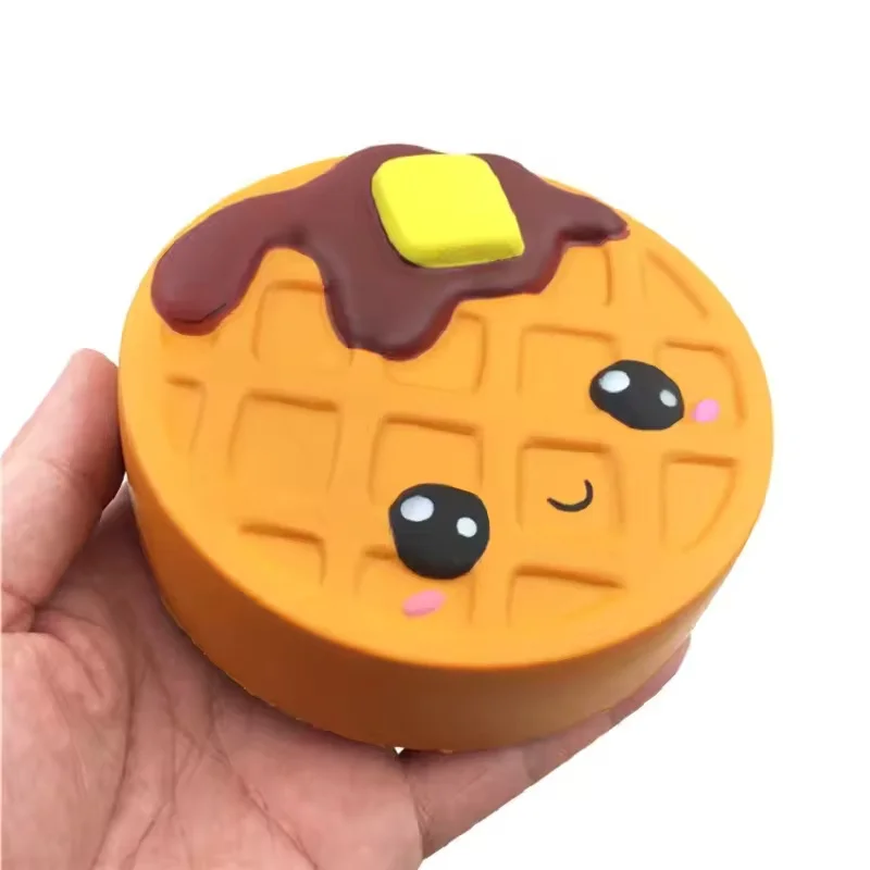 Jumbo Expression Chocolate Cake Squishy Cream Scented Slow Rising Stress Relief Toy PU Simulation Squeeze Toys 11.5*4 CM - view 5