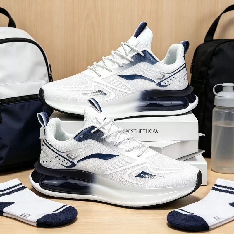 Zapatillas informales para hombre, moda de verano, Joker, transpirables, de suela blanda, para correr al aire libre, zapatos deportivos ligeros para estudiantes