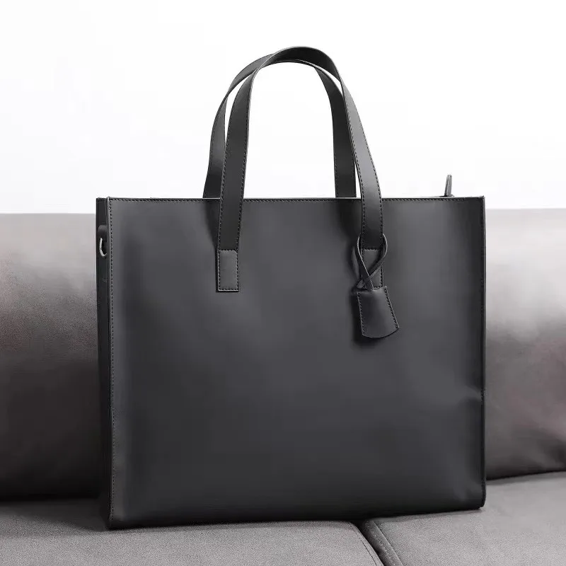 2025 nuevo bolso de mano para hombre con correa para el hombro, bolso cruzado, bandoleras de piel sintética, bolsos para ordenador portátil de negocios, maletín, bolsos de mano