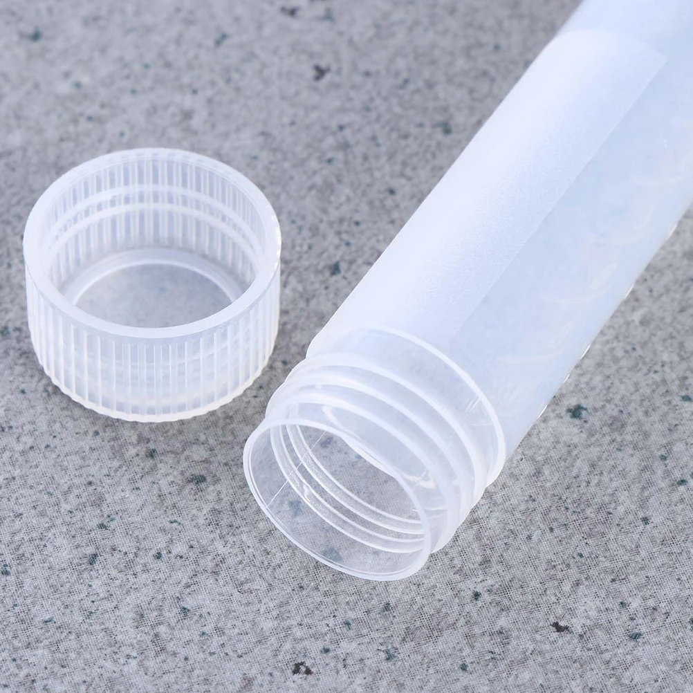 

10pcs Cryogenic Tube Plastic Test Vials 10Ml Scaled Storage Container For Sample Collection Pp Material Secure Seal Tubes