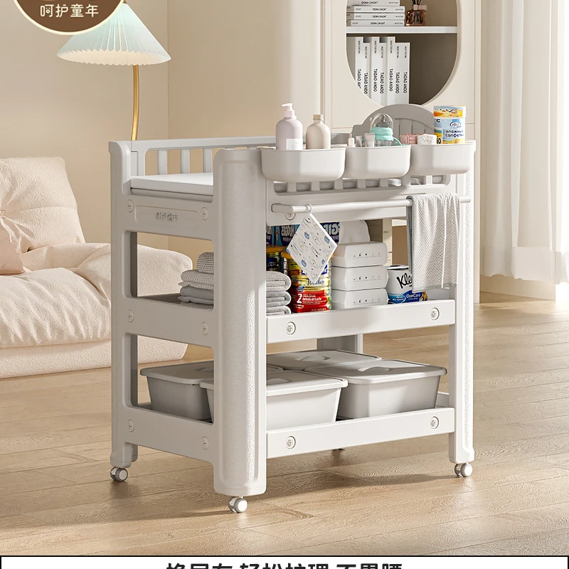 Baby diaper table baby care table diaper changing rack mobile newborn baby bath crib