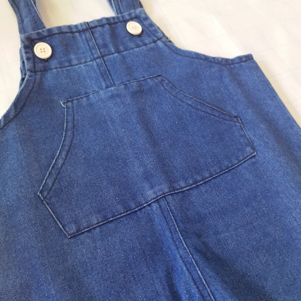 IENENS Girl Boy Denim Overalls Dungarees 2-6Y Solid Color Children Jeans Long Pants Kids Jumpsuit Clothes Clothing Baby Trousers