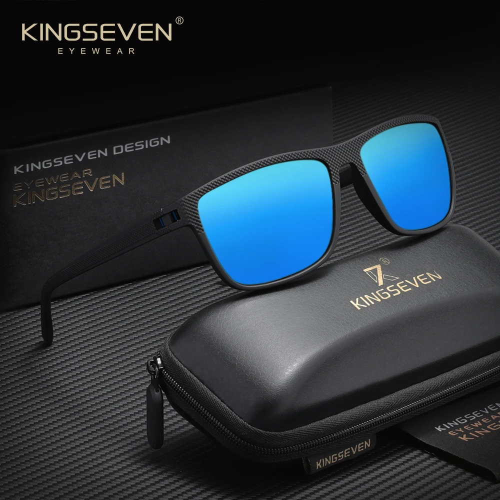 

Солнцезащитные очки KINGSEVEN Popular Rectangle UV400, поляризованные, для женщин и мужчин, модные, для активного отдыха, оправа TR90, повседневные, для вождения.