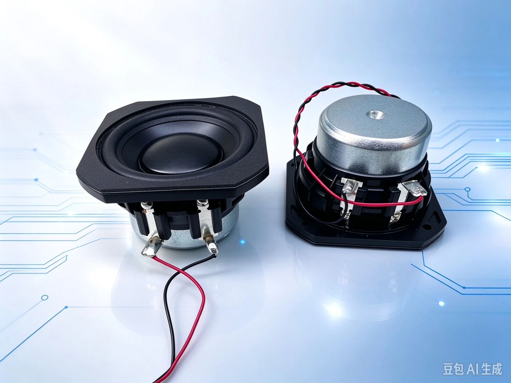 Driver for 2 Inch Classic HiFi Full Range Speaker, Neodymium Magnet Metal Cone