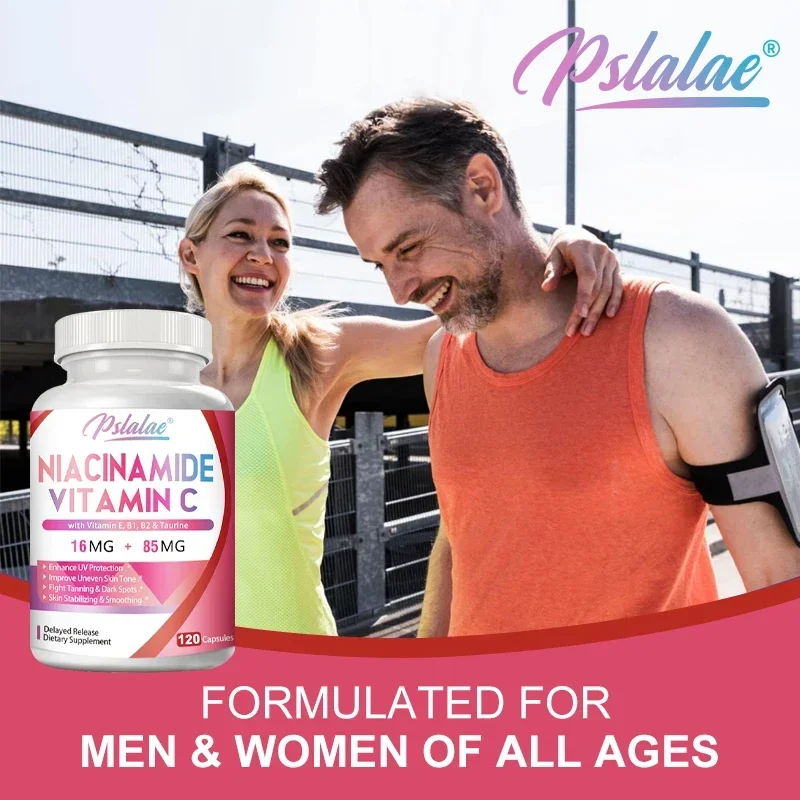 Niacinamide Vitamin C - Supports Skin Health, Reduces Wrinkles, Fights Aging with Antioxidants, Boosts Energy Levels