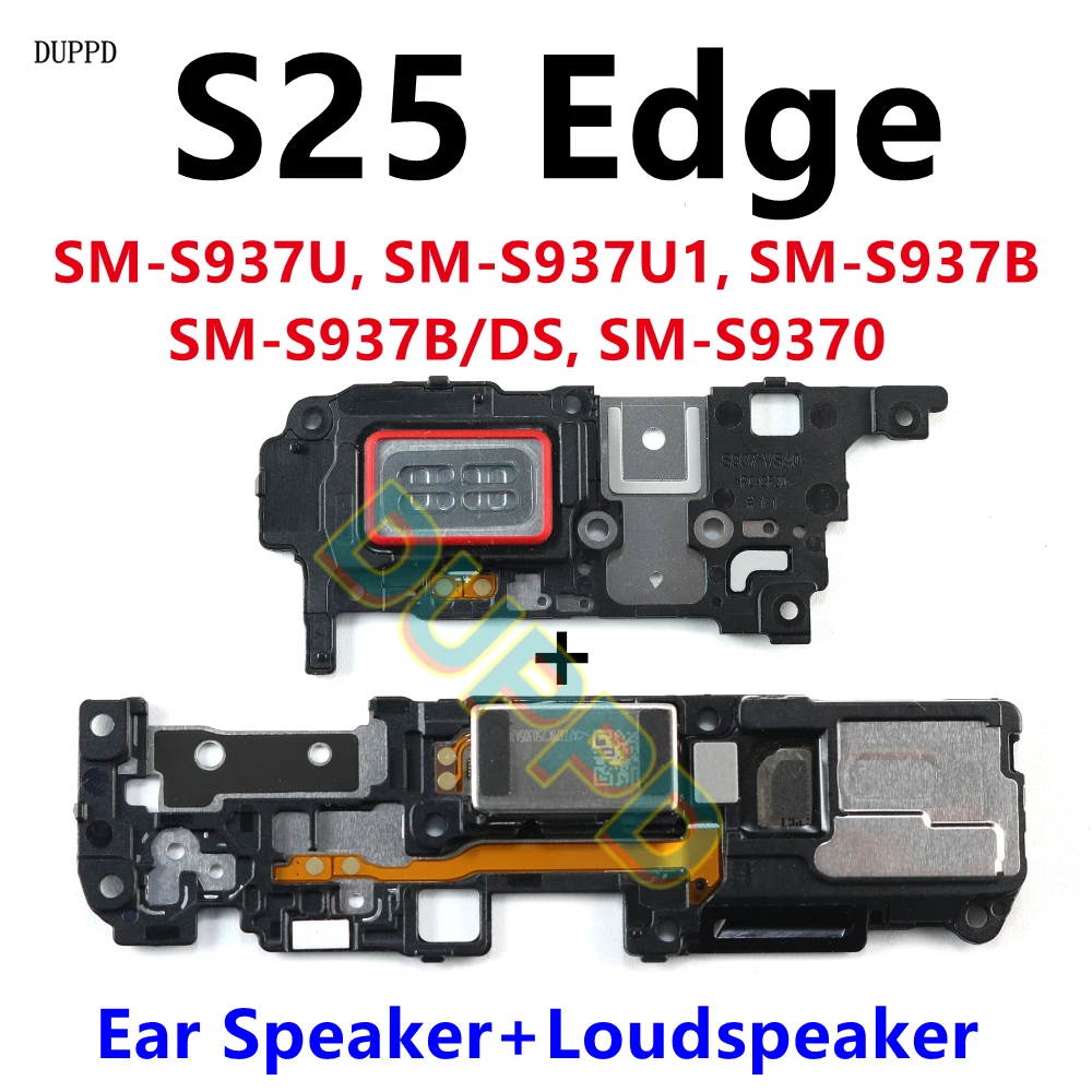 

Для Samsung Galaxy S25 Edge SM-S937B S973: Верхний динамик (слуховой динамик) и нижний динамик (громкоговоритель) / Звуковой модуль / Зуммер / Звонок (запасная часть)