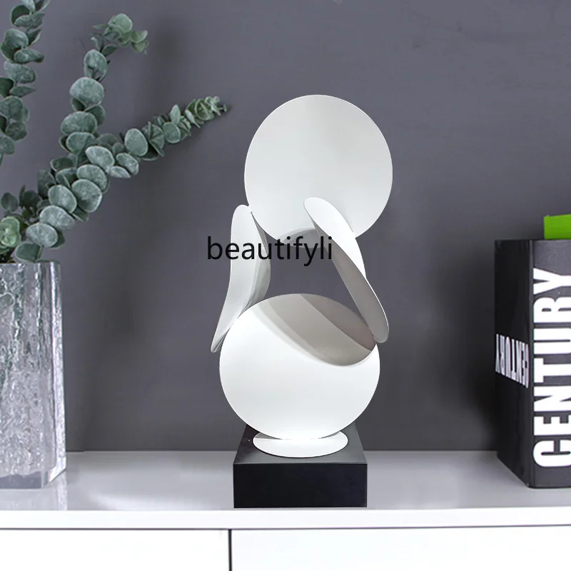 E1001 ss الحديثة الخفيفة الفاخرة مجردة الشكل النحت قسم المبيعات فندق نادي غرفة المعيشة وحدة التحكم الجداول الديكور المنزل أو #3