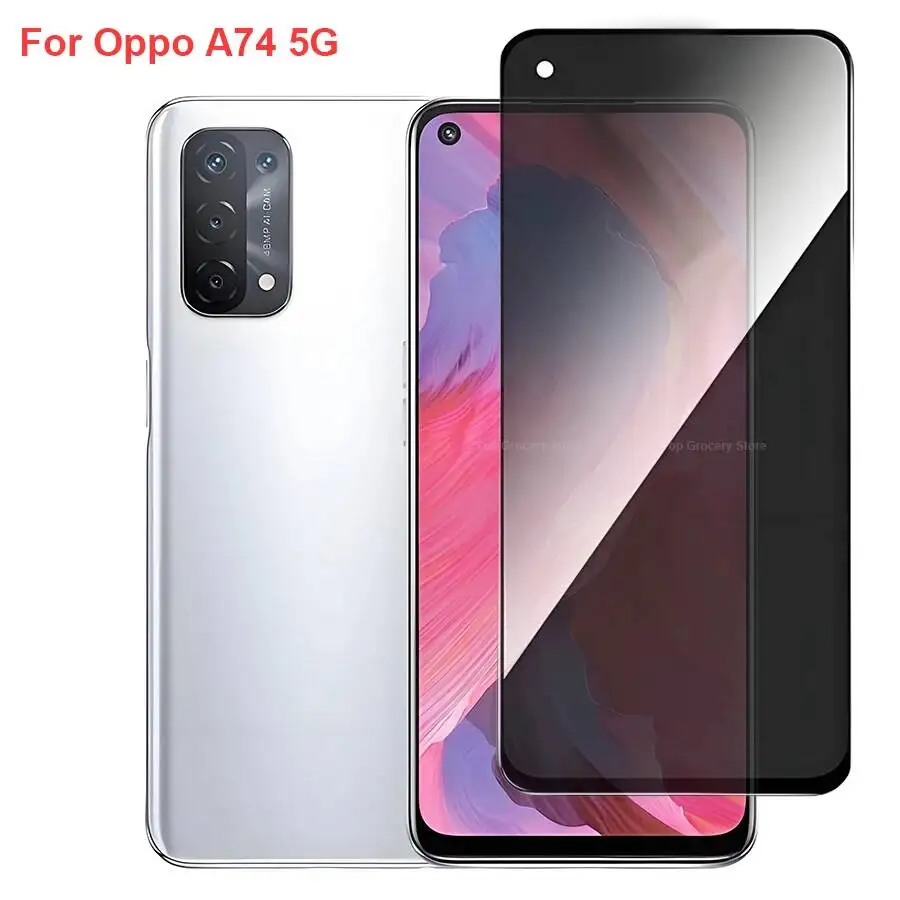 

Oppo A74 CPH2197 Anti Spy Privacy Tempered Glass Protector Compatible For Oppoa74 5G Full Cover Screen Phone Film