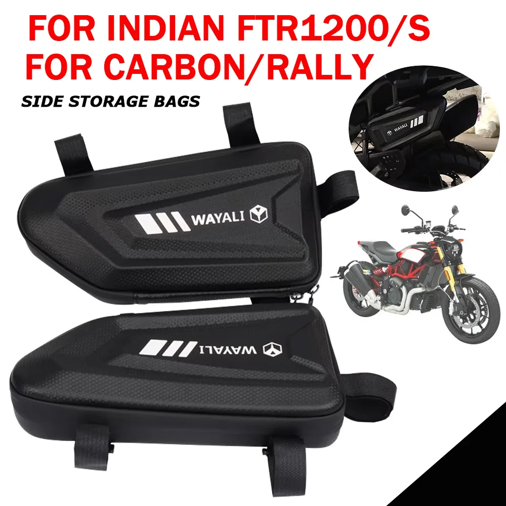 

Motorcycle Accessories Side Bag Waterproof Triangle Bags Pouch Storage Bag For Indian FTR1200S FTR 1200 S R Carbon Rally 2023