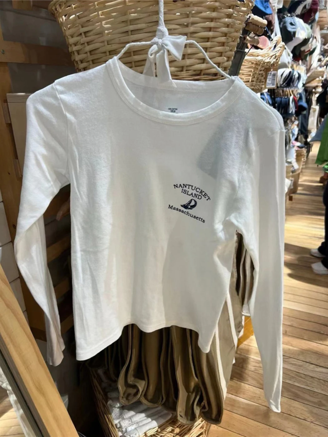 Barco a vela gráfico henley camiseta feminina primavera roupas 2025 algodão manga longa camisetas topos meninas casual y2k magro camiseta